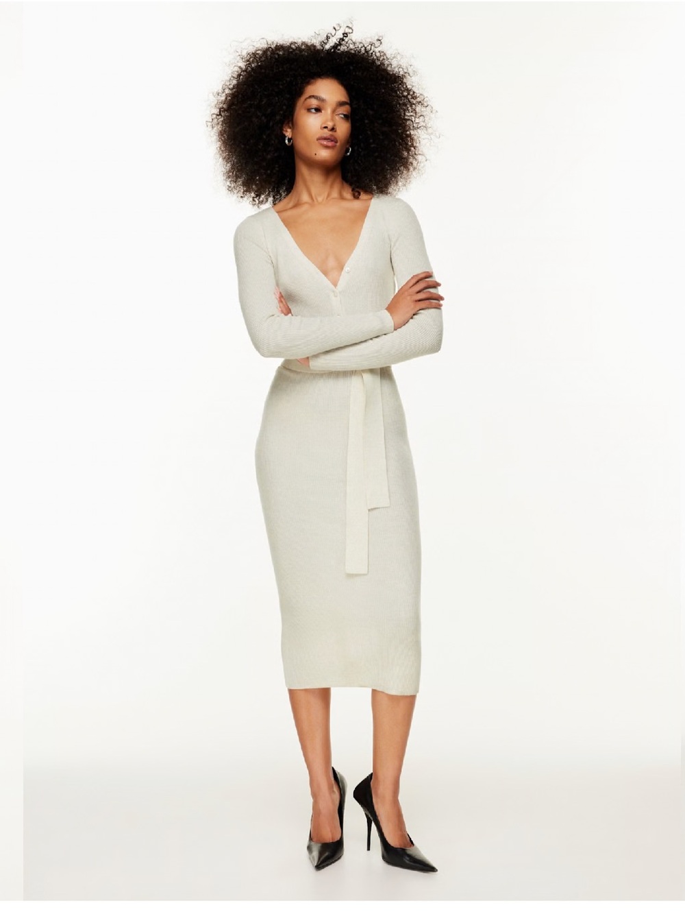 Like New Aritzia The Group by Babaton Henley Sweater dress